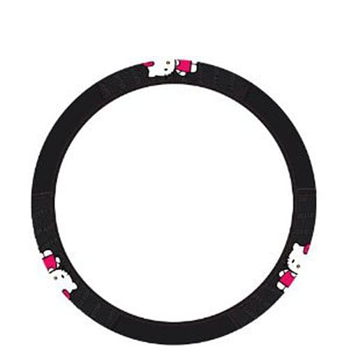 Yupbizauto 8 Pieces Hello Kitty Car Seat Cover with 4 Rubber Mats, Steering Wheel Cover and Air Freshener - Yupbizauto