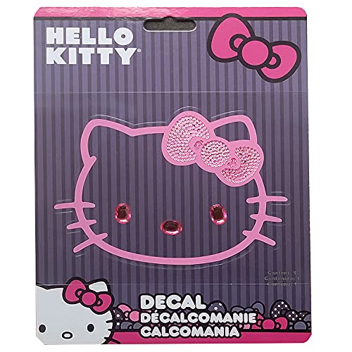 New Chroma 4X5 Cling Bling Hello Kitty Decal Sticker for Car Pink 2 Pieces Bundle Pack - Yupbizauto