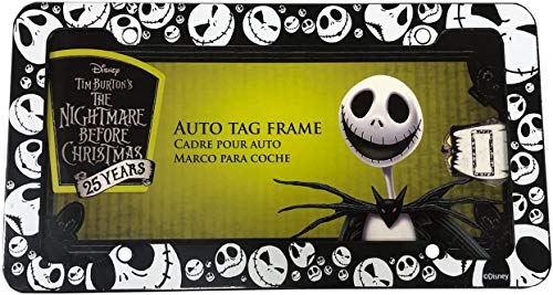 Yupbizauto 9 Pieces Nightmare Before Christmas Jack Skellington Car Truck SUV Seat Covers Rubber Front and Rear Floor Mat Set with Little Tree Air Freshener Bundle Set - Yupbizauto
