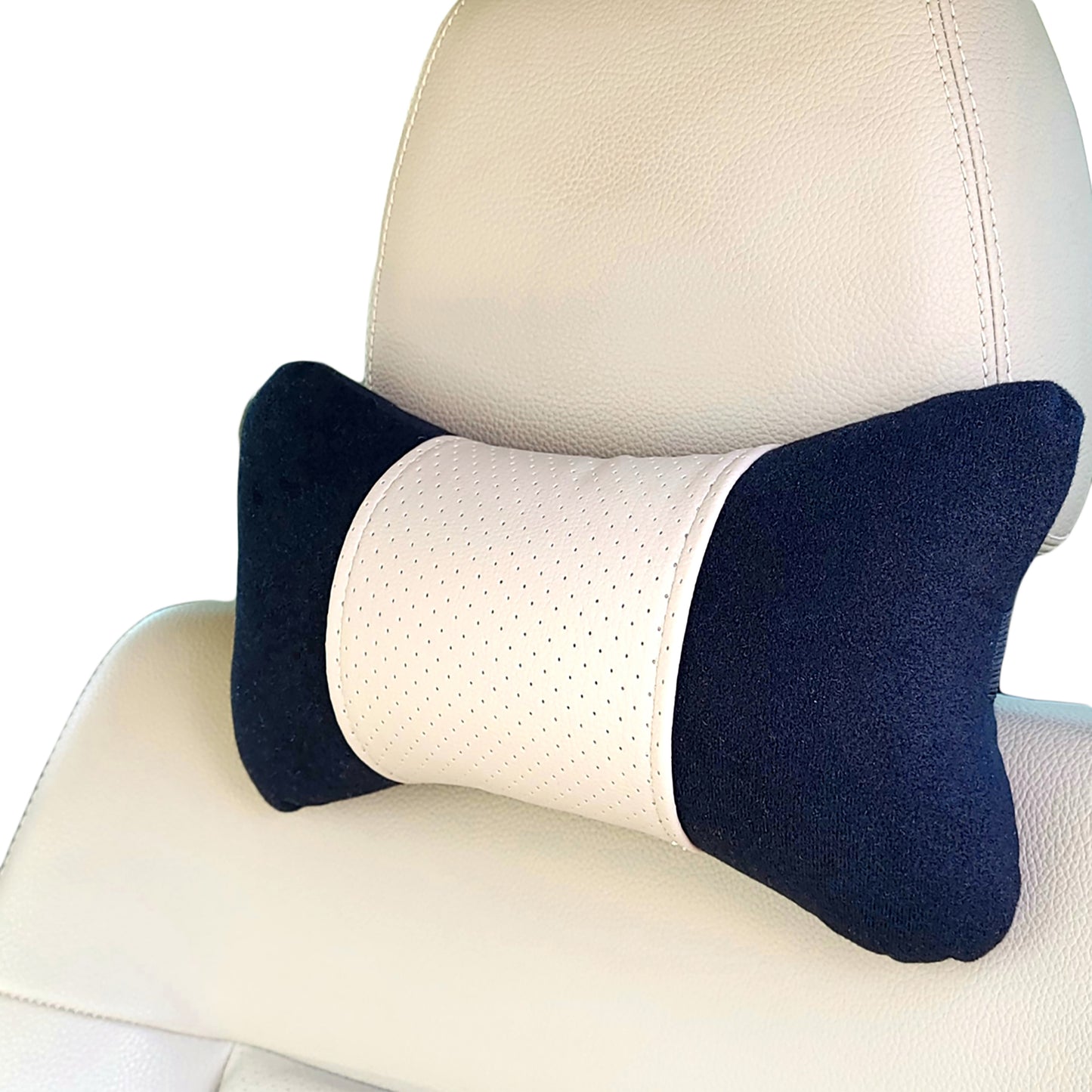 Ultimate Comfort and Neck Pain Relief Yupbizauto Car Seat Neck Pillow Cushion with Washable Interchangeable Pattern Pad and Ergonomic Design - Yupbizauto