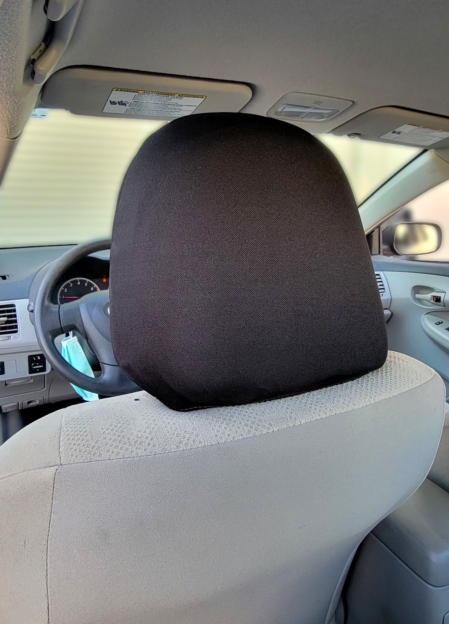 Headrest Covers installed rear view