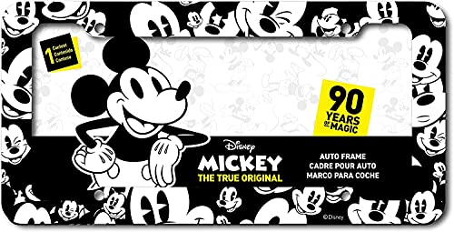 Yupbizauto New 12 PCS Design Disney Mickey Mouse Design Low Back Sideless Car Seat Covers Spring Shades Floor Mats Lanyard Accessories Set with Air Freshener - Yupbizauto