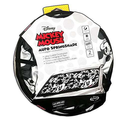 Disney Mickey Expressions Design  Auto Car Accessory Windshield Spring Sunshade  2 Piece with Gift - Yupbizauto
