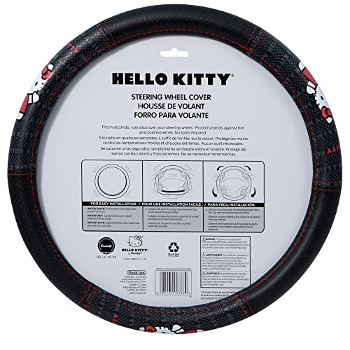 Plasticolor 006786R01 Hello Kitty Core Waving Speed Grip Steering Wheel Cover - Yupbizauto