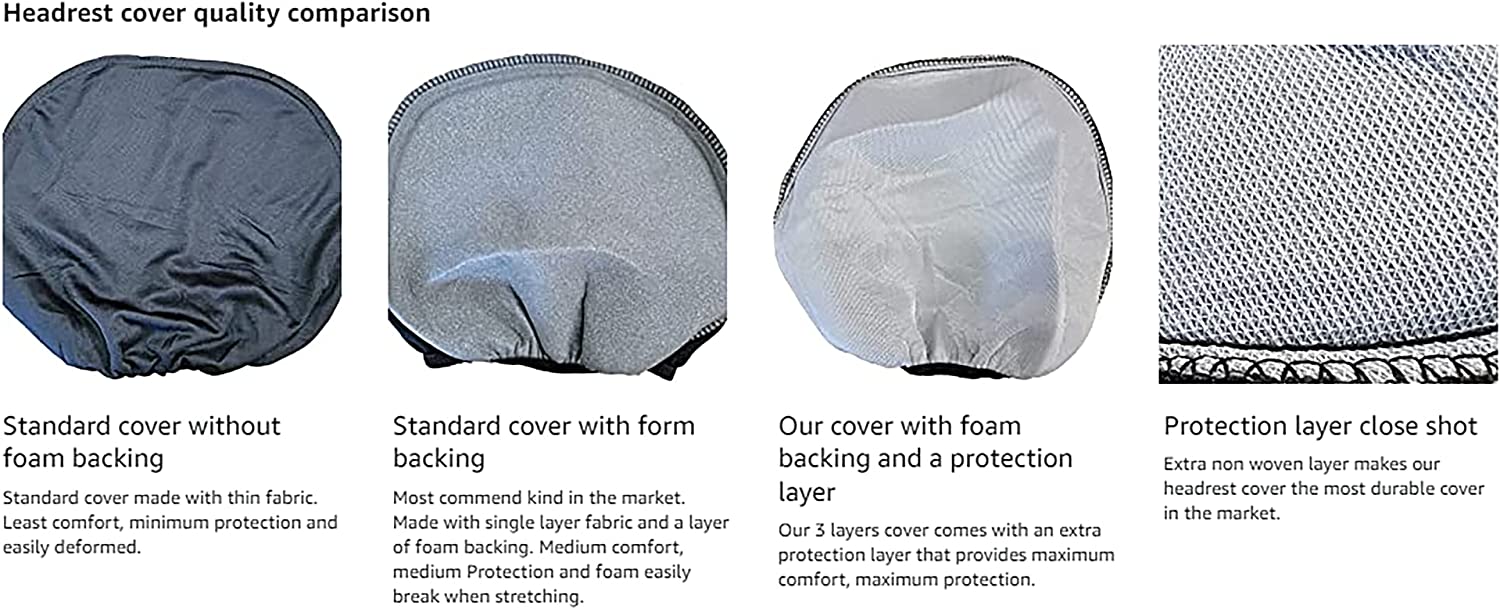 car truck headrest cover quality comparison