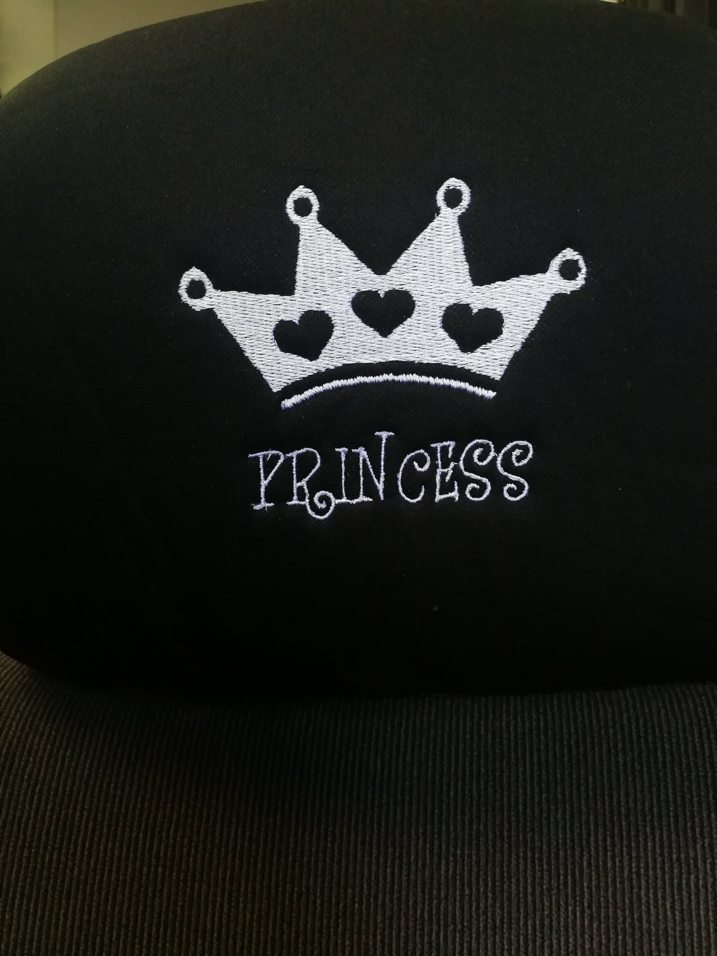 Embroidery Princess Design Auto Truck SUV Car Seat Headrest Cover Accessory 1 Piece - Yupbizauto