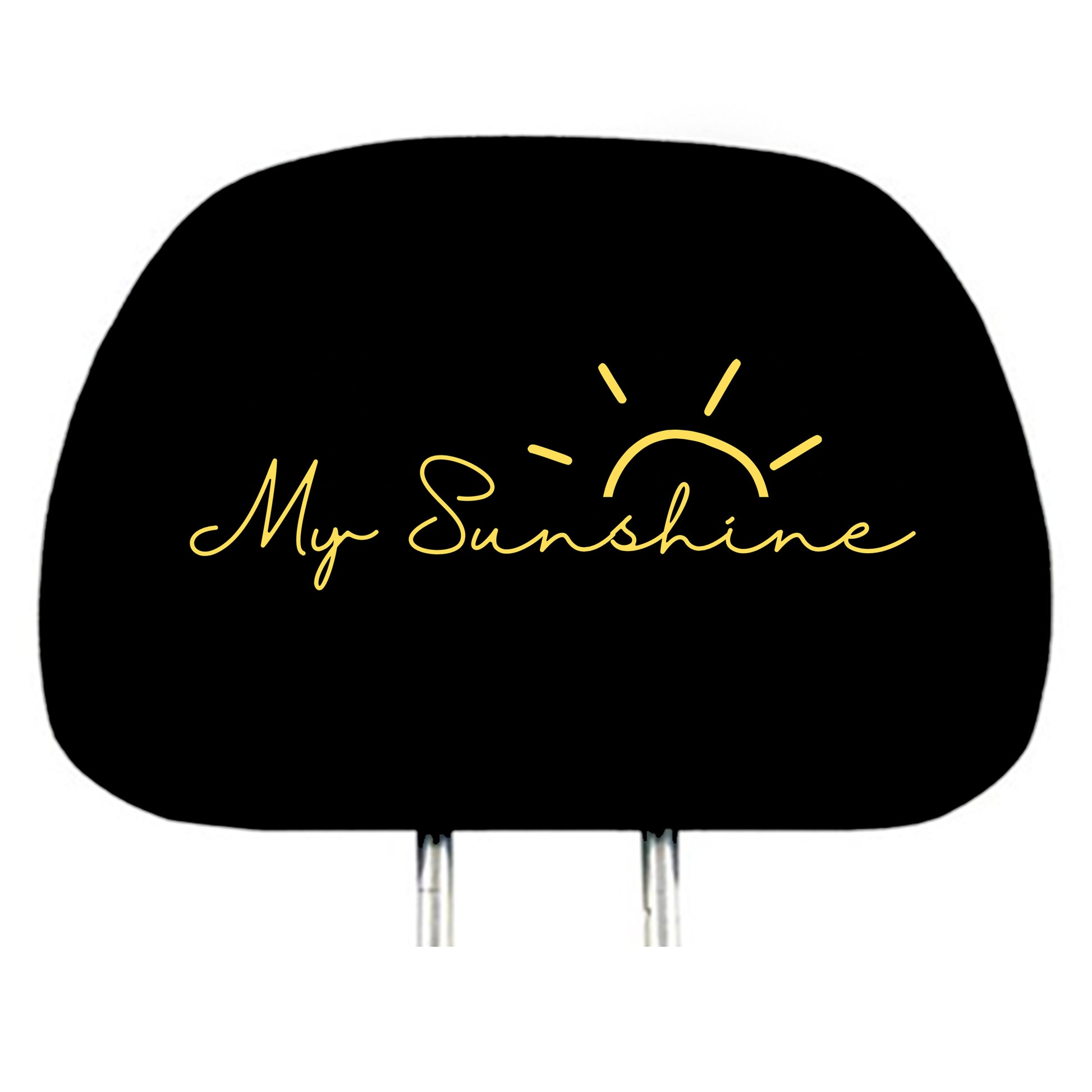 My Sunshine design headrest cover detail