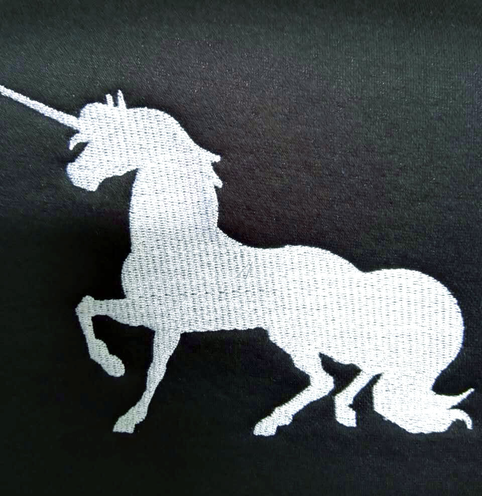 Embroidery Unicorn Logo Design Auto Truck SUV Car Seat Headrest Cover Accessory 1 Piece - Yupbizauto