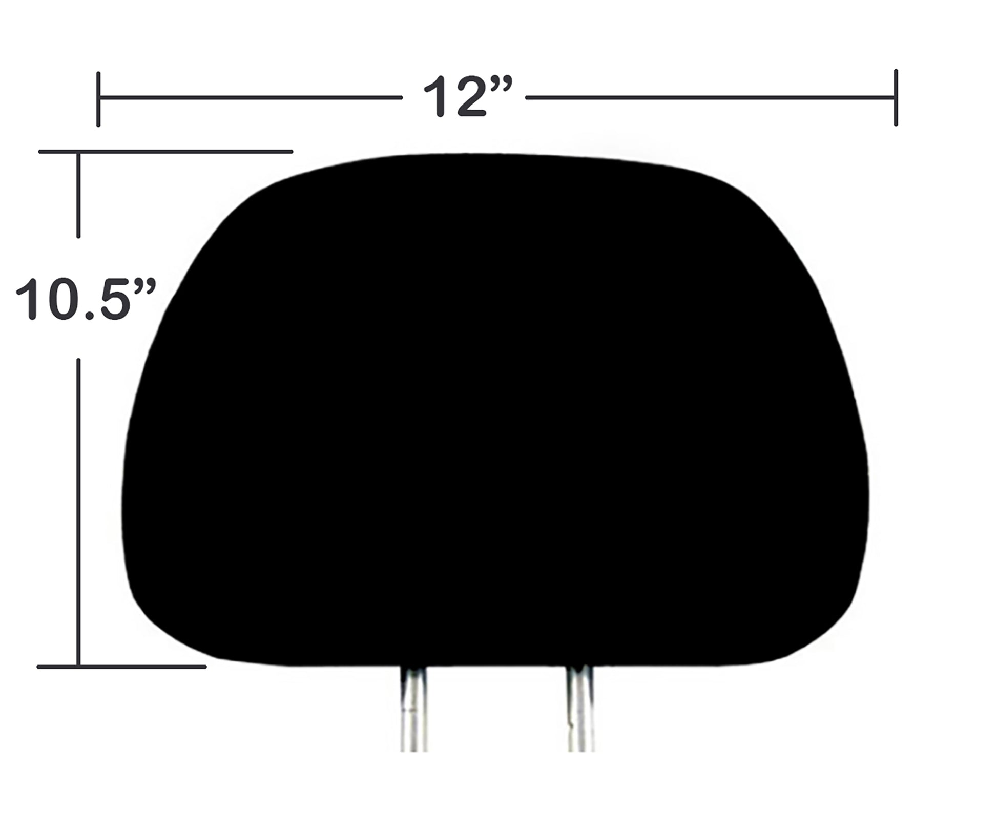 Universal Headrest Covers size dimension